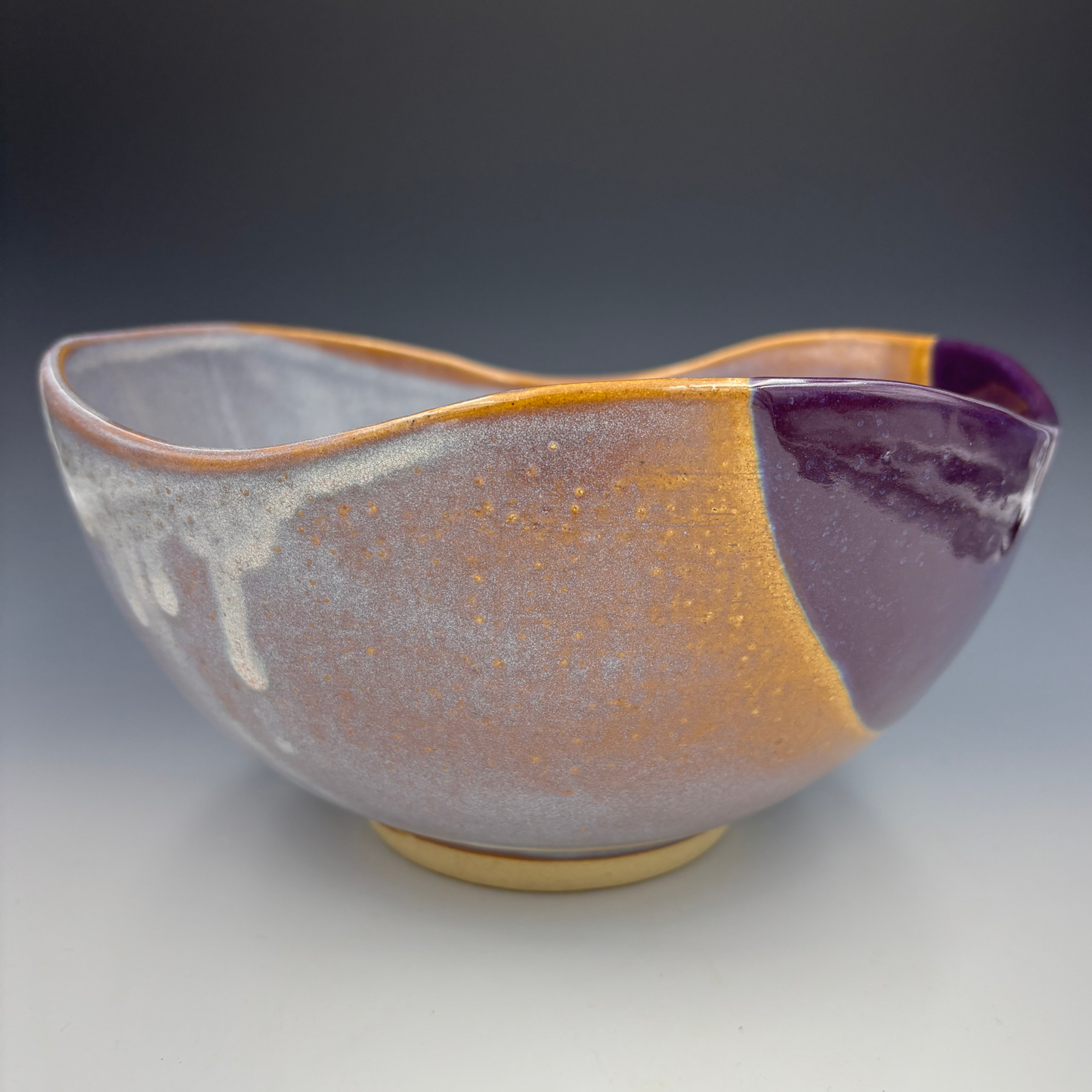 Curvy Bowls: Grey / Brown / Purple